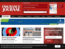 Tablet Screenshot of insurancejournal.com